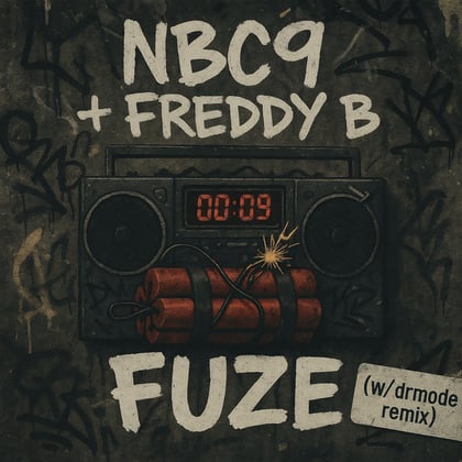 Fuze album by NBC9 - Drum and Bass Cover Art