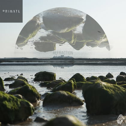 Refraction album by Primate - Drum and Bass Cover Art