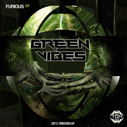 Furious album by Green Vibes - Drum and Bass Cover Art