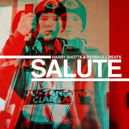 Salute album by Harry Shotta & Redskull Beats - Drum and Bass Cover Art