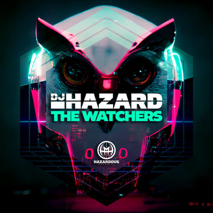The Watchers album by DJ Hazard - Drum and Bass Cover Art