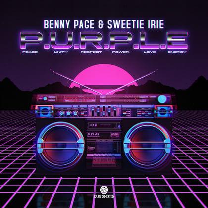 P.U.R.P.L.E album by Benny Page - Drum and Bass Cover Art