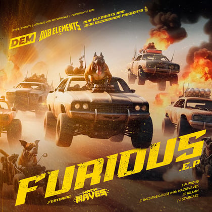 Furious EP album by Dub Elements - Drum and Bass Cover Art