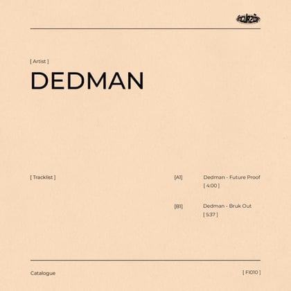 Dedman For Incurzion: album by Dedman - Drum and Bass Cover Art