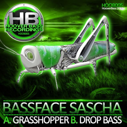 Grasshopper / Drop Bass album by Bassface Sascha - Drum and Bass Cover Art