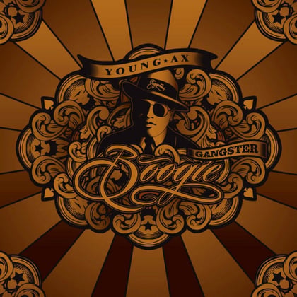 Gangster Boogie album by Young Ax & Kryptic Minds - Drum and Bass Cover Art