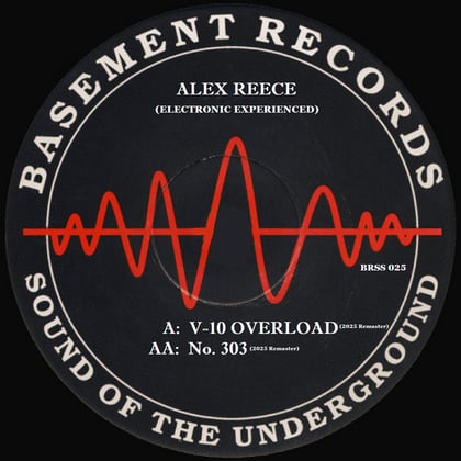 V10 Overload / No 303 (2025 Remasters) album by Alex Reece - Drum and Bass Cover Art