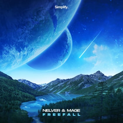 Freefall album by Mage & Nelver - Drum and Bass Cover Art