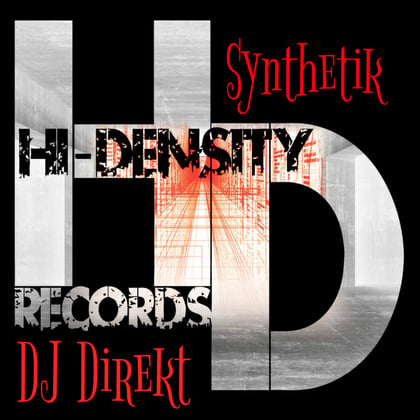 Synthetik album by DJ Direkt - Drum and Bass Cover Art
