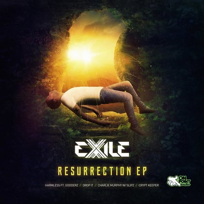 Resurrection album by AIRGLO & Exile - Drum and Bass Cover Art