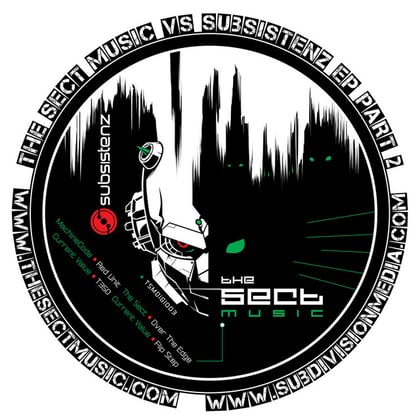 The Sect Music Vs Subsistenz EP Part 2 album by Current Value, MachineCode & The Sect - Drum and Bass Cover Art