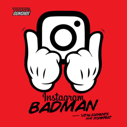 Instagram Badman album by Vital Elements - Drum and Bass Cover Art