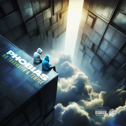 Phobias album by Mr Traumatik & Temple - Drum and Bass Cover Art