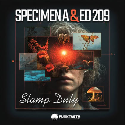 Stamp Duty album by Specimen A & ED209 - Drum and Bass Cover Art