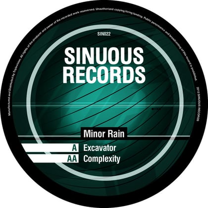 Excavator / Complexity album by Minor Rain - Drum and Bass Cover Art