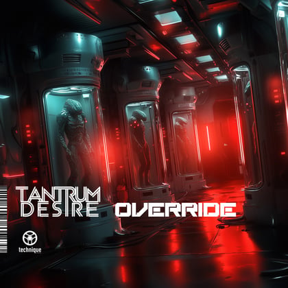 Override album by Tantrum Desire - Drum and Bass Cover Art