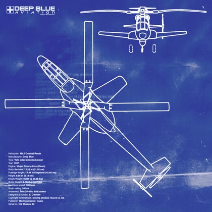 Thursday / The Helicopter '97 (12" Version) album by Deep blue - Drum and Bass Cover Art