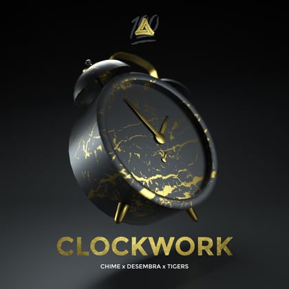 Clockwork album by BOP, Chime, Desembra & Tiigers - Drum and Bass Cover Art