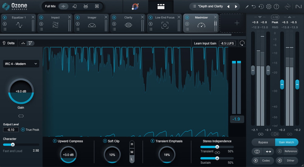 AI Mastering with Izotope Ozone 11